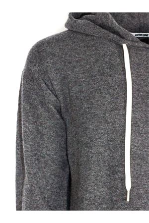Grey virgin wool sweatshirt with hood MAURO GRIFONI | GV110015127009
